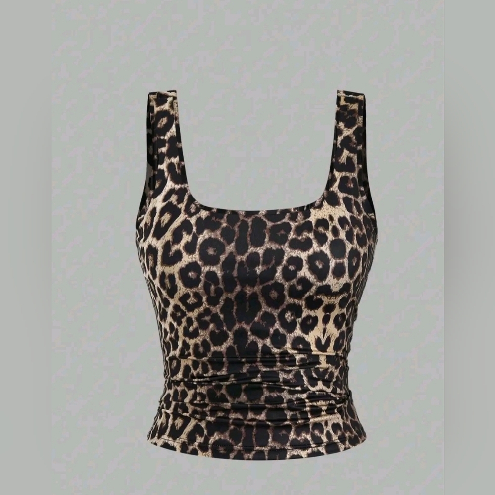 Leopard Print Sleeveless Tank